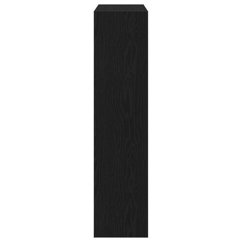 Skoskab med Flip-skuffe Sort Eg 80x21x87,5 cm