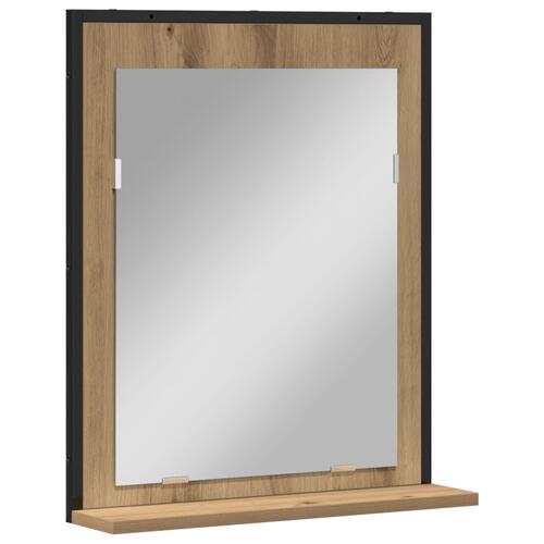 Badeværelsesspejl Artisan Egetræ 50x12x60 cm Konstrueret Træ