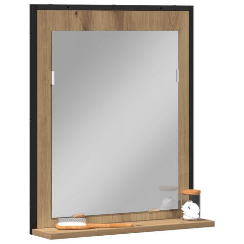 Badeværelsesspejl Artisan Egetræ 50x12x60 cm Konstrueret Træ
