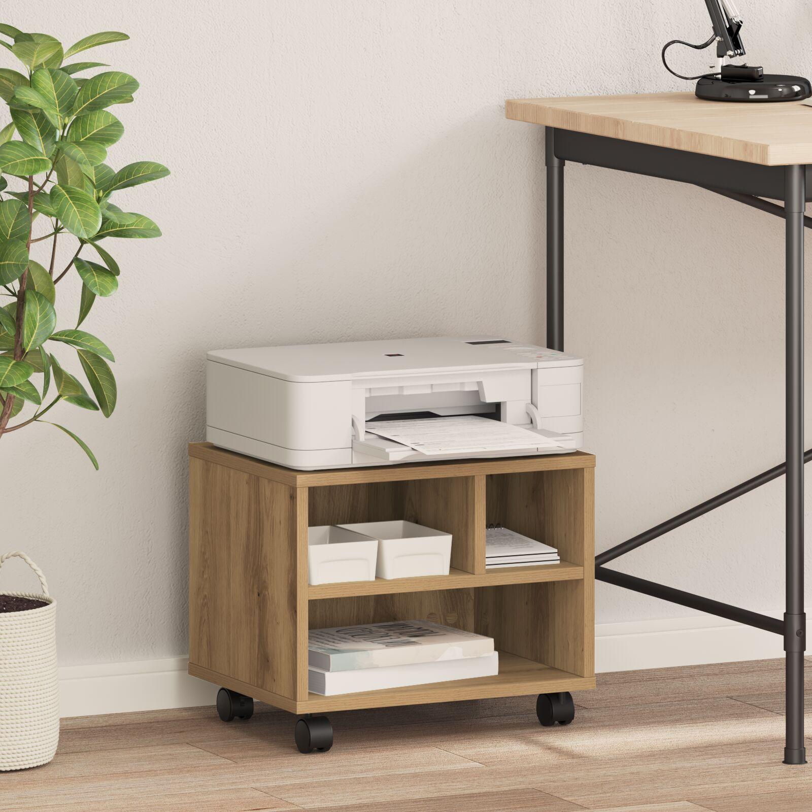 Printerstand med hjul Artisan Eg 41x32x33,5 cm
