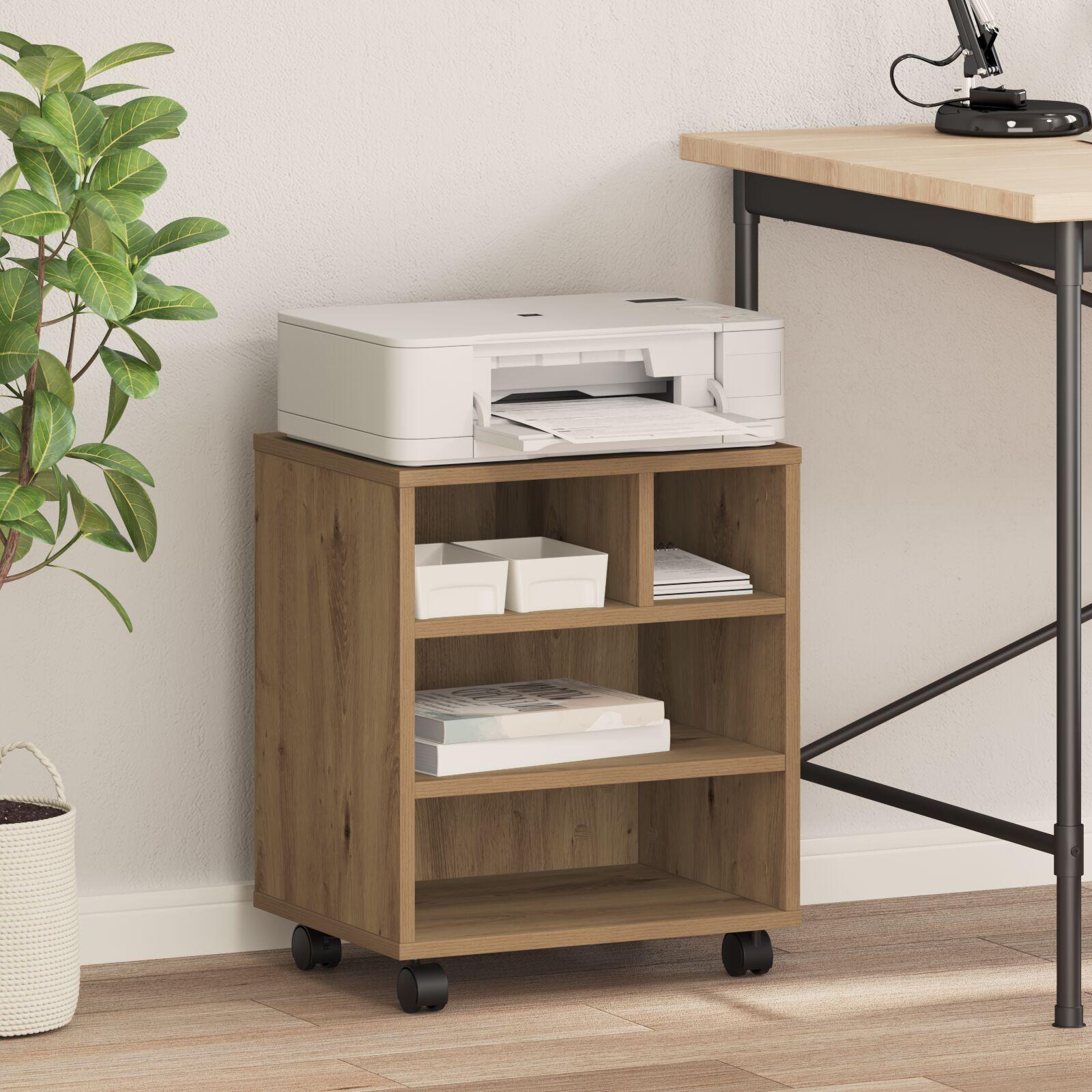 Printerstand med Hjul Artisan Eg 41x32x48 cm