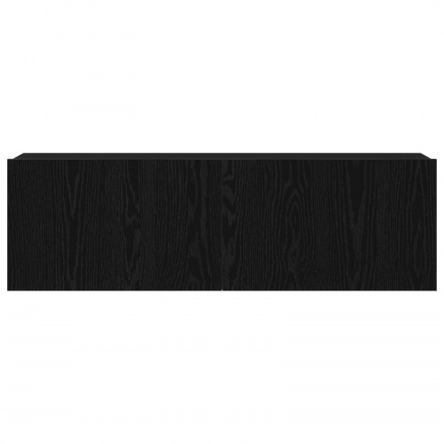 Sort Eg Vægmonteret TV Skab 100x30x30 cm Lavet af Komposittræ
