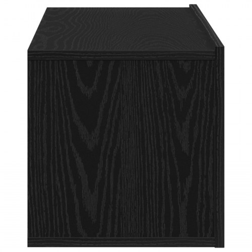 Sort Eg Vægmonteret TV Skab 100x30x30 cm Lavet af Komposittræ
