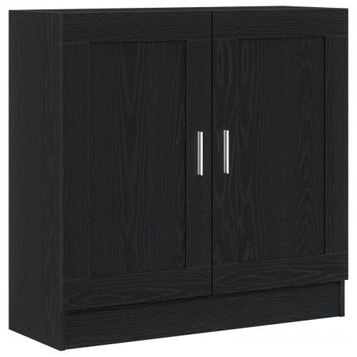 Bogskab i Sort Eg 82,5x30,5x80 cm - Lavet af konstrueret træ
