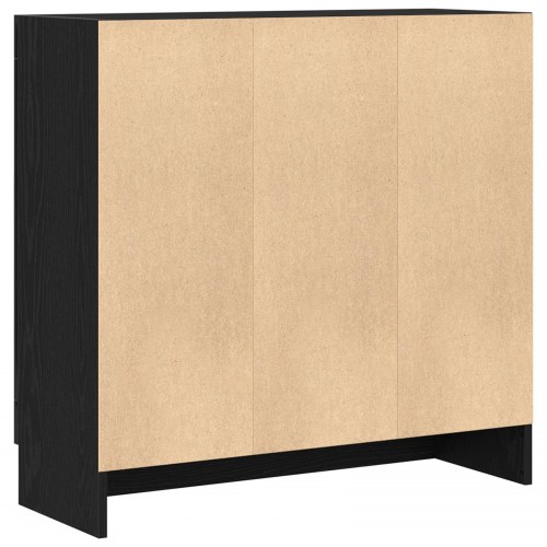 Bogskab i Sort Eg 82,5x30,5x80 cm - Lavet af konstrueret træ