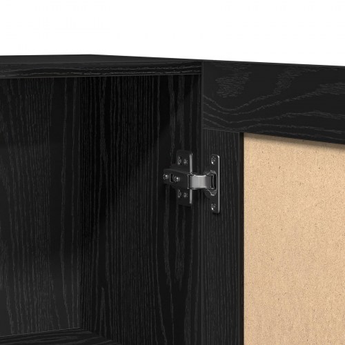 Bogskab i Sort Eg 82,5x30,5x80 cm - Lavet af konstrueret træ