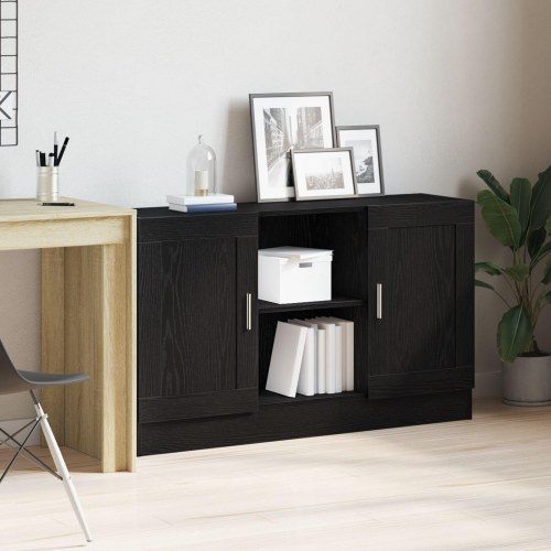 Skab i sort eg 120x30,5x70 cm lavet af konstrueret træ