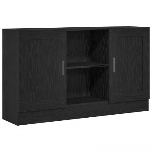 Skab i sort eg 120x30,5x70 cm lavet af konstrueret træ