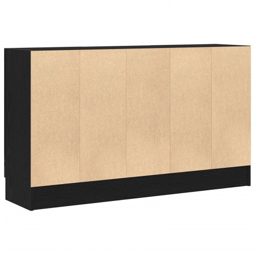 Skab i sort eg 120x30,5x70 cm lavet af konstrueret træ