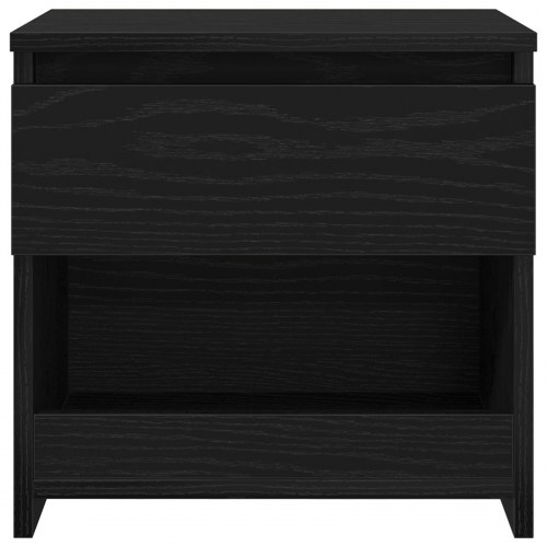 Sengebord i Sort Eg 40x30x39 cm lavet af konstrueret træ