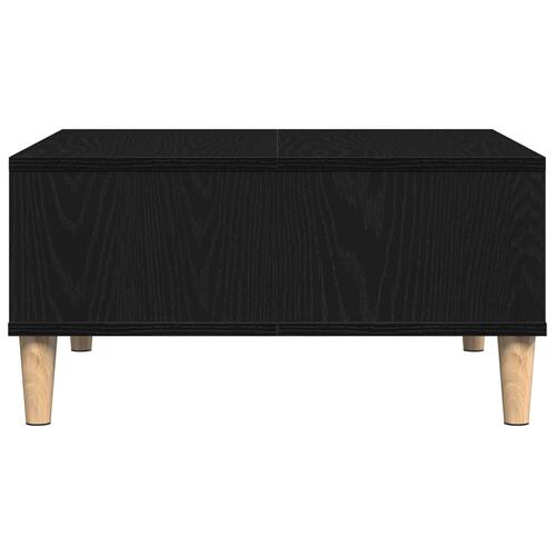 Kaffebord Sort Eg 60x60x30 cm Ingeniørtræ