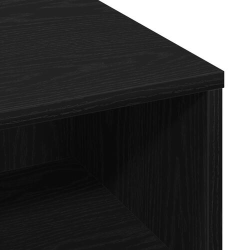 Kaffebord Sort Eg 60x60x30 cm Ingeniørtræ