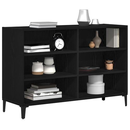 Skænk Sort Eg 103,5x35x70 cm lavet af træ