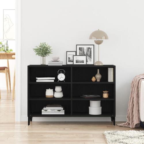 Skænk Sort Eg 103,5x35x70 cm lavet af træ