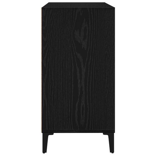 Skænk Sort Eg 103,5x35x70 cm lavet af træ
