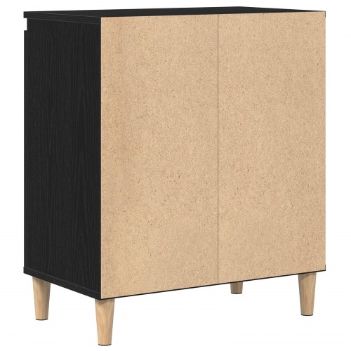 Skab Sort Eg 60x35x70 cm Konstrueret Træ
