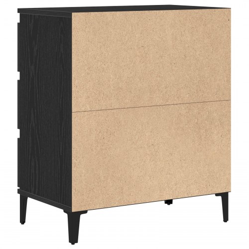 Skab Sort Eg 60x35x70 cm Konstrueret Træ