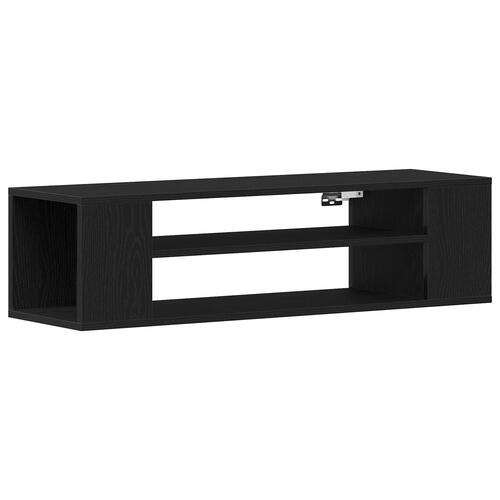 Væghængt TV-skab i Sort Eg 100x30x26,5 cm
