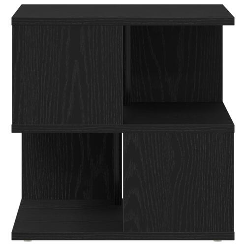 Sidebord Sort Eg 40x40x40 cm Ingeniørtræ