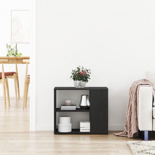 Skab Sort Eg 60x30x50 cm lavet af træ
