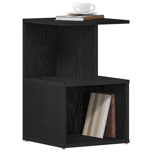 Sengebord i Sort Eg 35x35x55 cm Lavet af Træ