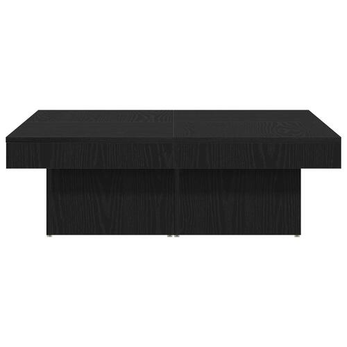 Kaffebord Sort Eg 90x90x28 cm Ingeniørtræ