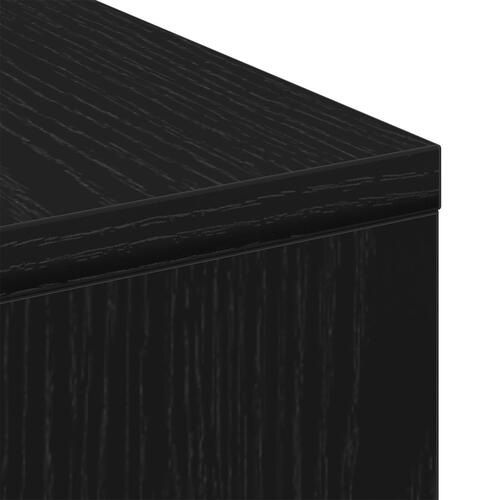 Kaffebord Sort Eg 90x90x28 cm Ingeniørtræ