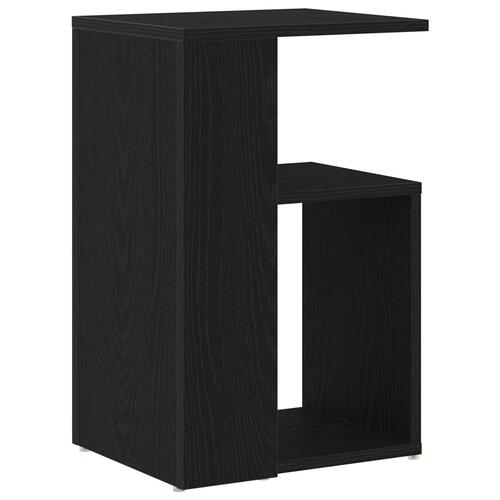Sidebord Sort Eg 36x30x56 cm Konstrueret Træ