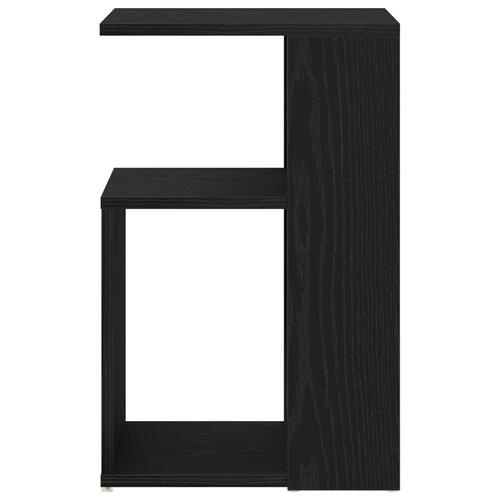 Sidebord Sort Eg 36x30x56 cm Konstrueret Træ