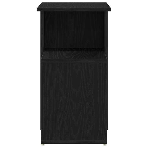 Sidebord Sort Eg 36x30x56 cm Konstrueret Træ