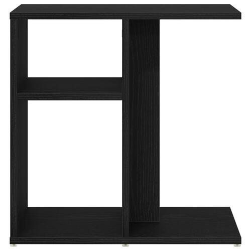 Sidebord, sort eg, 50x30x50 cm, konstrueret træ