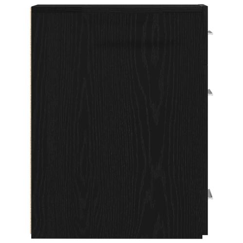 Apoteker Skab i Sort Eg - 20x45,5x60 cm i Konstrueret Træ