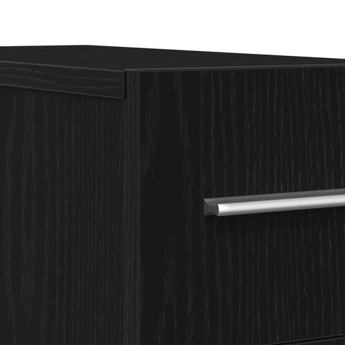 Apoteker Skab i Sort Eg - 20x45,5x60 cm i Konstrueret Træ