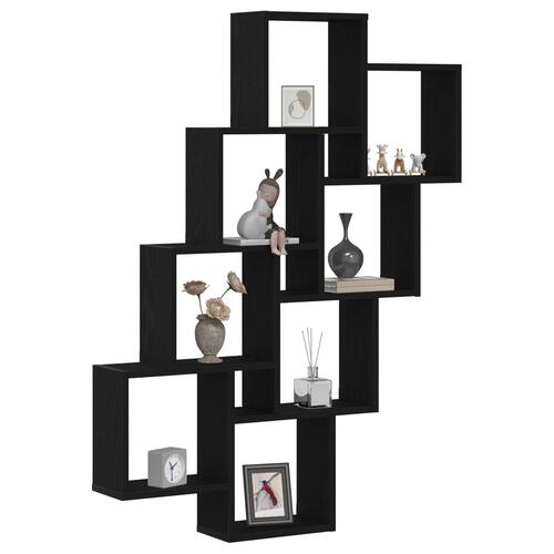Vægskab i Sort Eg 90x15x119,5 cm - Lavet af træ
