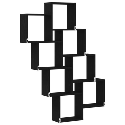 Vægskab i Sort Eg 90x15x119,5 cm - Lavet af træ