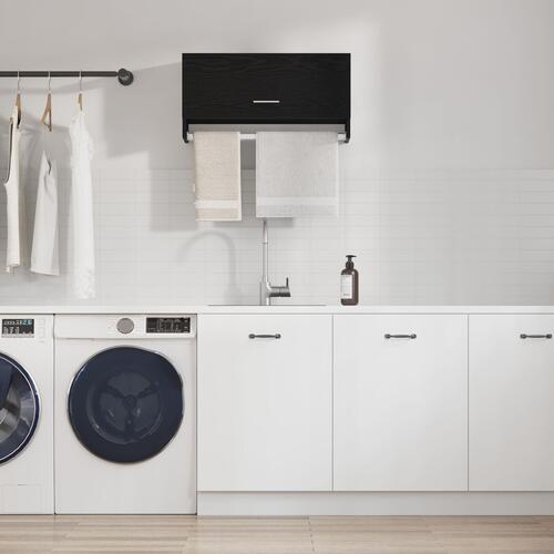 Garderobe Sort Eg 70x32,5x35 cm - Bygget i Træ