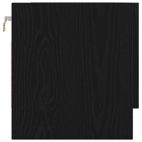 Garderobe Sort Eg 70x32,5x35 cm - Bygget i Træ