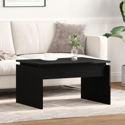 Kaffebord Sort Eg 68x38x50 cm Konstrueret Træ