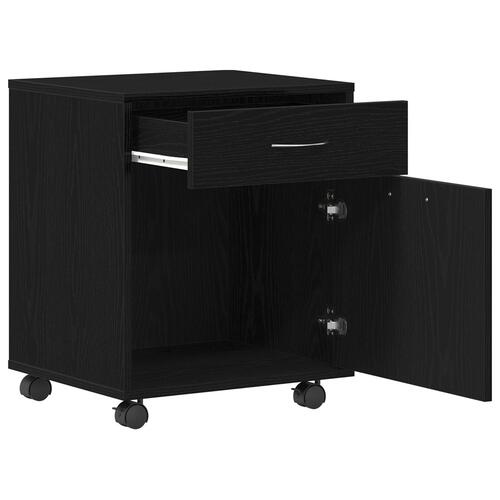Rullekabinet i Sort Eg 45x38x54 cm - Bygget i Træ