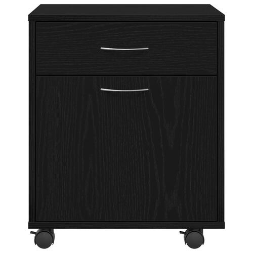 Rullekabinet i Sort Eg 45x38x54 cm - Bygget i Træ