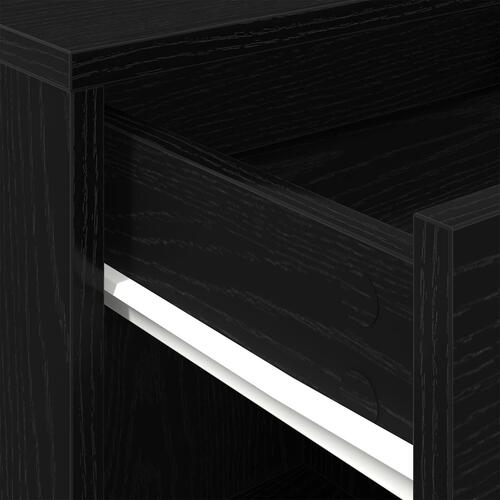 Rullekabinet i Sort Eg 45x38x54 cm - Bygget i Træ