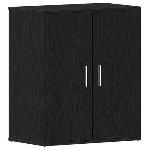 Skoskab Sort Eg 60x35x70 cm - Bygget i træ
