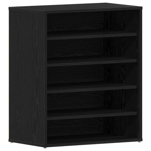 Sko Skab Sort Eg 60x35x70 cm Lavet af Træ