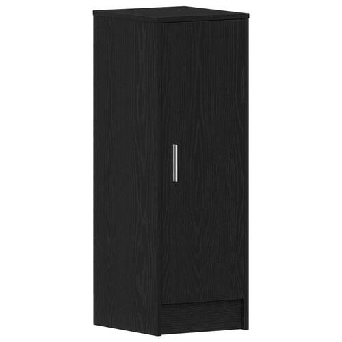 Skoskab i Sort Eg 32x35x92 cm Ingeniørtræ