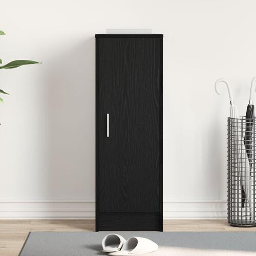 Skoskab i Sort Eg 32x35x92 cm Ingeniørtræ