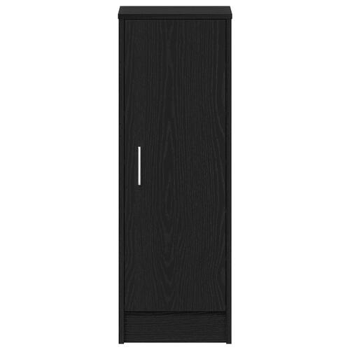 Skoskab i Sort Eg 32x35x92 cm Ingeniørtræ