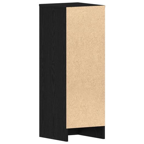 Skoskab i Sort Eg 32x35x92 cm Ingeniørtræ