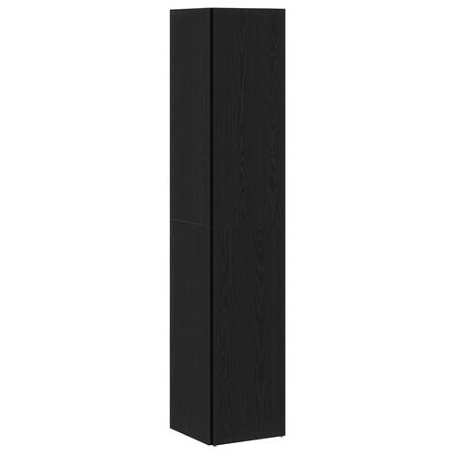Hjørneskab Sort Eg 33x33x164,5 cm Lavet af Træ