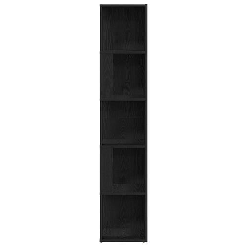 Hjørneskab Sort Eg 33x33x164,5 cm Lavet af Træ