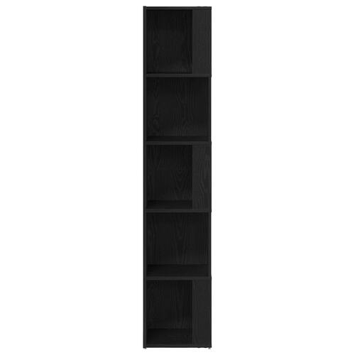 Hjørneskab Sort Eg 33x33x164,5 cm Lavet af Træ